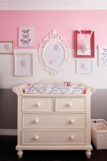 Παιδική ταπετσαρία ροζ