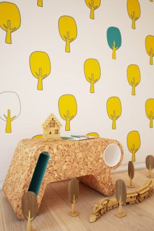 Παιδική ταπετσαρία κίτρινο