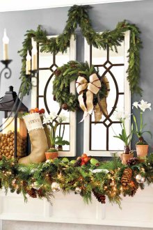 Παράθυρο διακόσμηση για το νέο έτος 2019