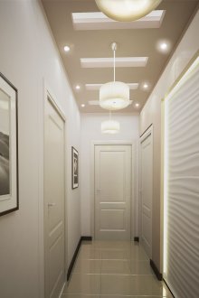 Ανοιχτό γκρι ταπετσαρία στο διάδρομο