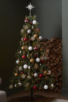 Χριστουγεννιάτικη διακόσμηση με νιφάδες χιονιού