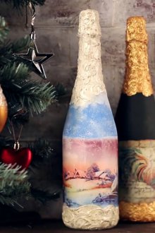 Δεκαπενταέριου μπουκάλι σαμπάνιας νέου έτους