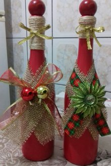 Χριστουγεννιάτικο διακοσμητικό μπουκάλι σαμπάνιας