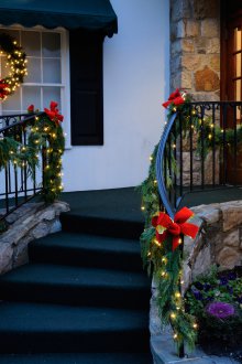 Βεράντα Χριστουγεννιάτικη διακόσμηση
