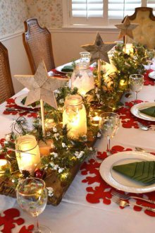 2019 Διακόσμηση τραπεζαρίας Πρωτοχρονιάς σε στυλ χώρας