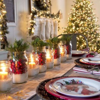 2019 Πρωτοχρονιάτικη διακόσμηση σε ρουστίκ στυλ.