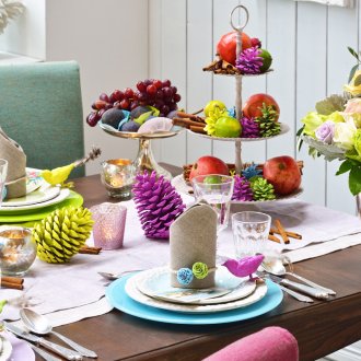 Διακόσμηση πίνακα 2019 με κώνοι