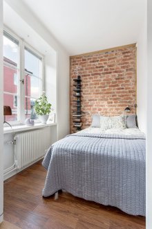 Smal loft stil soverom design