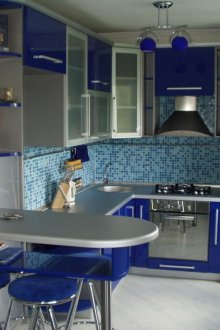 Κουζίνα 6 τ.μ. μπλε
