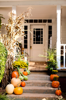 Απόκριες σκάλα διακόσμηση