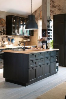 Μαύρη κουζίνα σε ιδιωτικό σπίτι 2019