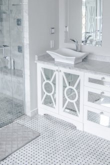 Art Nouveau λευκό μπάνιο