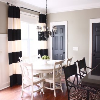 Μαύρες πόρτες κουζίνας