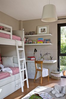 Children's room for the girl white