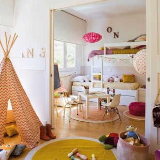 Εσωτερικό ενός παιδικού δωματίου για ένα κορίτσι