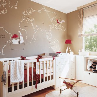 Παιδικό δωμάτιο για το μωρό μπεζ