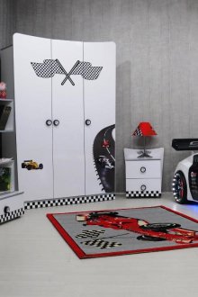 Παιδικό δωμάτιο για ένα αγόρι με αυτοκίνητα