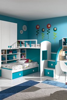 Παιδικό δωμάτιο για ένα αγόρι με έπιπλα