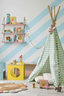 Παιδικό δωμάτιο για ένα αγόρι με wigwam