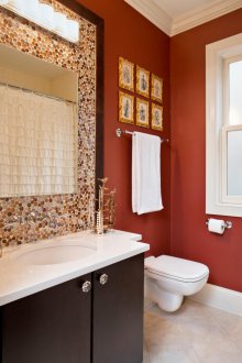 Σχεδιασμός κόκκινου μπάνιου