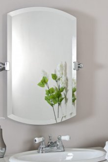 Καθρέπτης μπάνιου με βάσεις χρωμίου