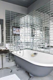 Πλακάκια καθρέφτη στο μπάνιο