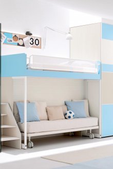 Μετατρέψιμο κρεβάτι δύο επιπέδων για δύο παιδιά
