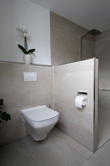 Συνδυασμένο μπάνιο μπεζ