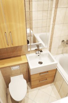 Συνδυασμένο μπάνιο με μπανιέρα