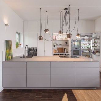 Σχεδιασμός κουζίνας γκρι 2019