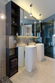 Καμπίνα μπανιέρας μαύρο