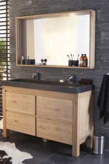 Ξύλινο ντουλάπι μπάνιου