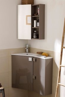 Γωνιακό ντουλάπι μπάνιου