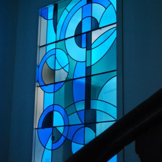 Μπλε βιτρό φιλμ