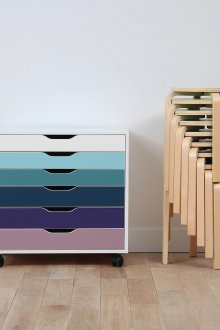 Αυτοκόλλητη μεμβράνη στο συρτάρι