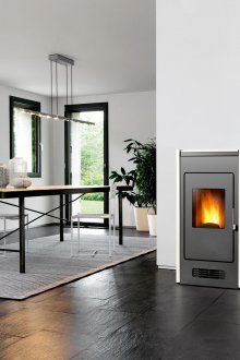 Μοντέρνο σόμπα στο εσωτερικό