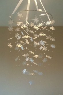 Διακόσμηση πολυέλαιου νιφάδα χιονιού