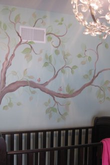 Σχεδιάζοντας στον τοίχο του νηπιαγωγείου