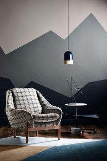 Σχεδίαση βουνών στον τοίχο