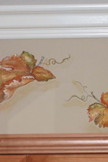 Σχεδιάζοντας φύλλα στον τοίχο