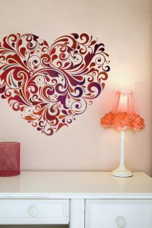 Σχέδιο καρδιά στον τοίχο