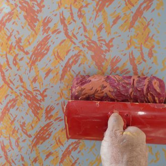 Ράουλα σχεδίασης στον τοίχο