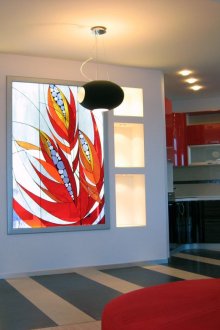 Γραφικά βιτρό στο εσωτερικό