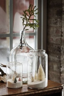 Διακοσμήστε διαμέρισμα ενός δωματίου με τεχνητό χιόνι