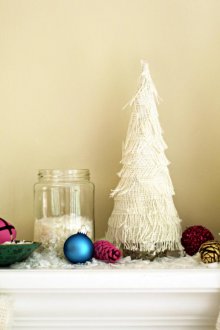 Πρωτοχρονιά διακόσμηση του διαμερίσματος με ύφασμα