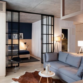 Επιπλωμένο διαμέρισμα στούντιο με χωρίσματα