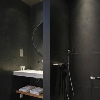 Μαύρο μπάνιο από πορσελάνη από κεραμοσκεπή
