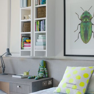 Ο σχεδιασμός του παιδικού δωματίου με μια φωτογραφία