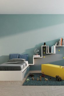 Ο σχεδιασμός του σπιτιού ενός γκρίζου παιδικού σταθμού