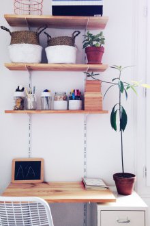 Σχεδιασμός οικιακού χώρου παιδικού δωματίου με ράφι